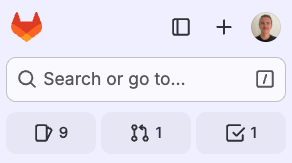 The top left area of the