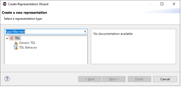 Create new TDL graphical diagram